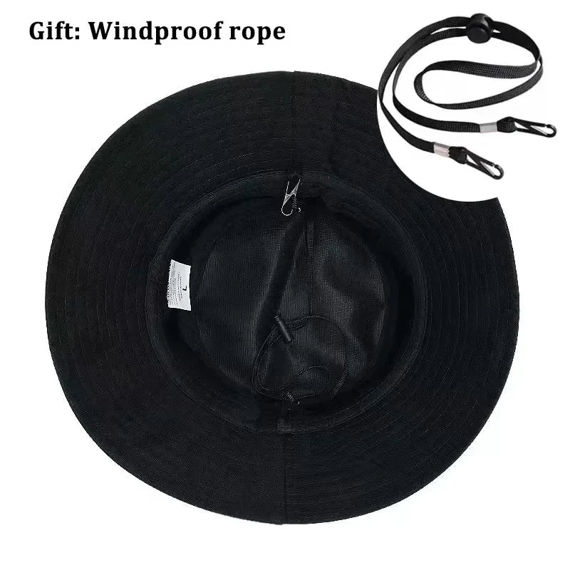 Bob Big Head Bucket Hats 61CM for Men Women Summer Mountaineering Hat with String Large Panama Custom Logo French Bob Wholesale
