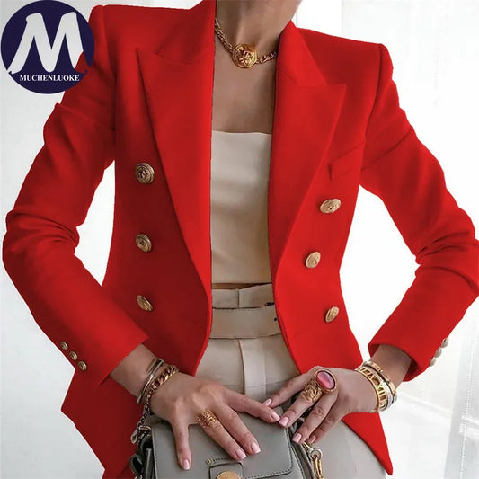 Blazer Women Spring Autumn New Casual Versatile Long Sleeves Office Blazers Coats Korean Fashion Loose Women's Clothing Blazer