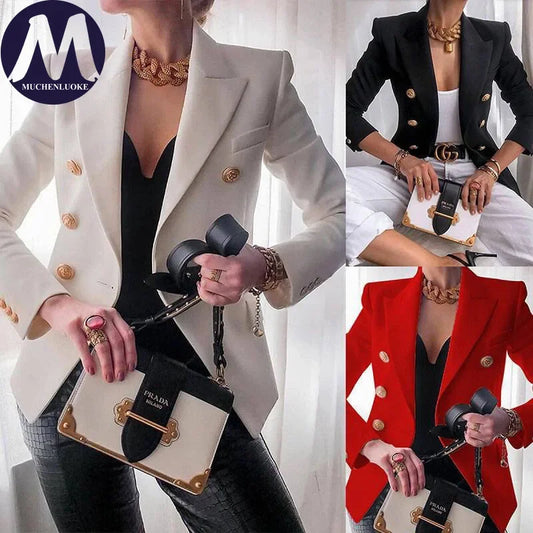 Blazer Women Spring Autumn New Casual Versatile Long Sleeves Office Blazers Coats Korean Fashion Loose Women's Clothing Blazer